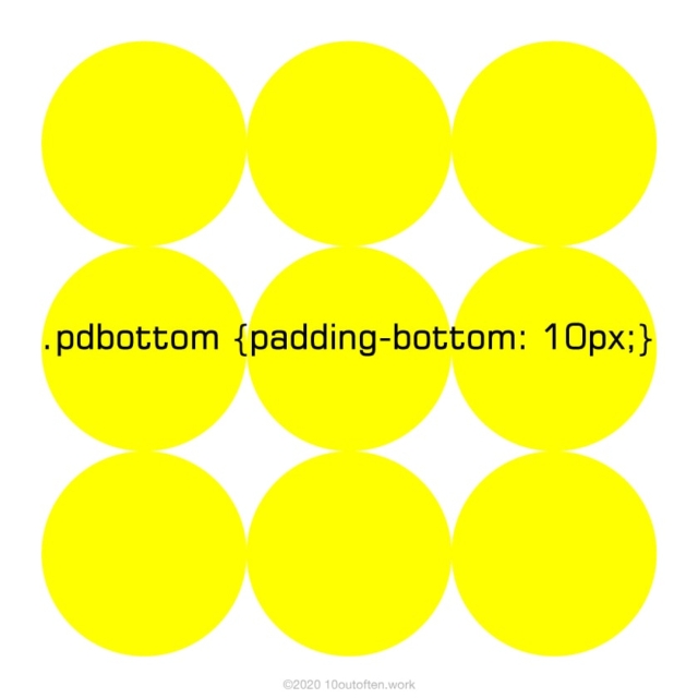 paddingbottom プロパティ 10 OUT OF TEN BLOG