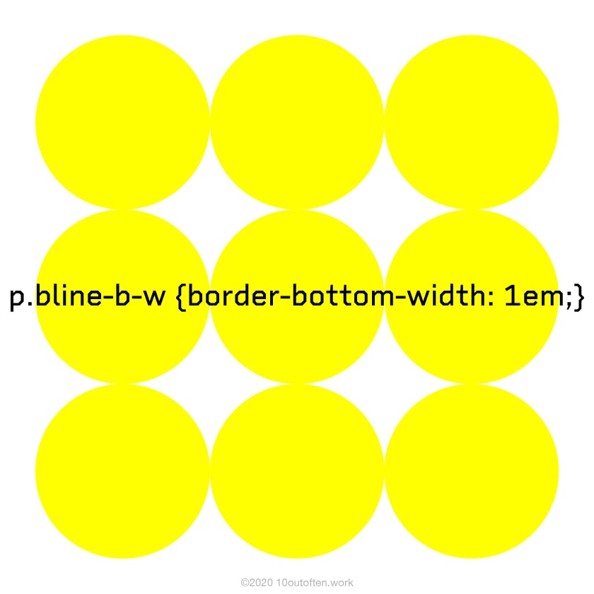 borderbottomwidth プロパティ 10 OUT OF TEN BLOG