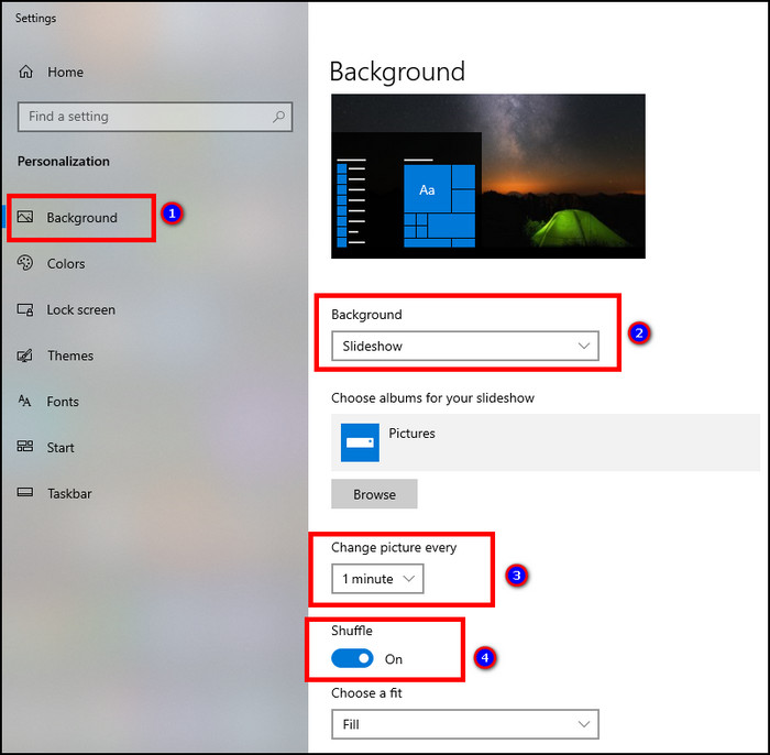 How to Shuffle/Random Slideshow in Windows 10 [Guide 2024]