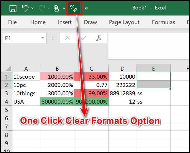 How to Clear Formatting in MS Excel [With Shortcut 2024]