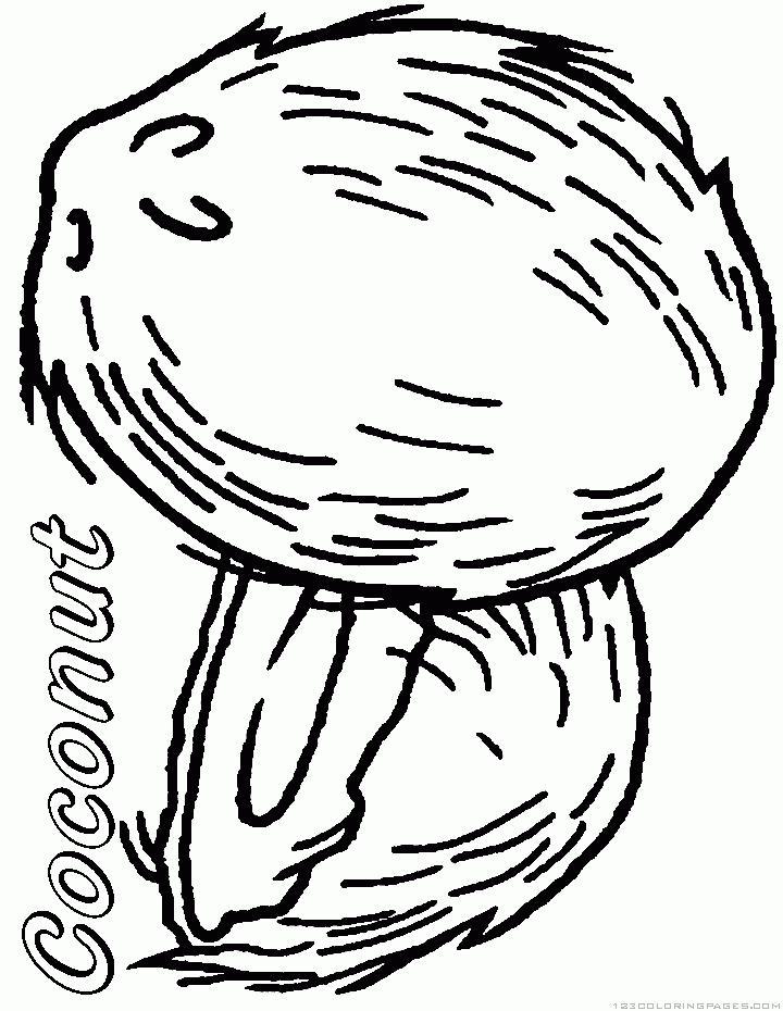 Coconut Coloring Pages Part 2