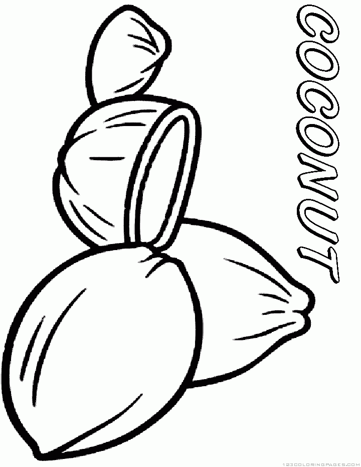 Coconut Coloring Pages Part 2