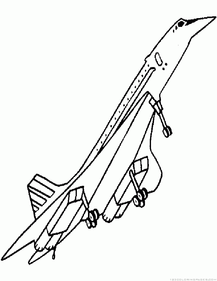 Concorde Coloring Page Coloring Pages
