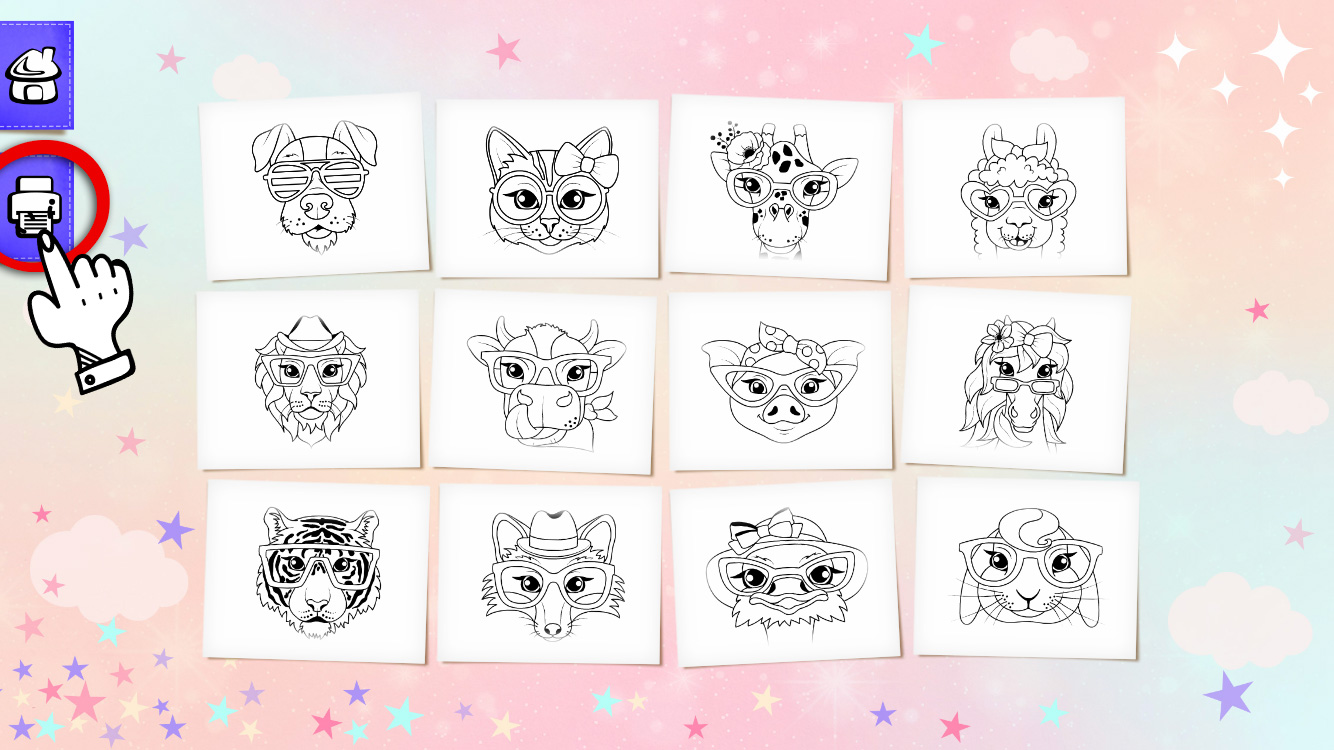 Free Printable Interactive Coloring Sheets