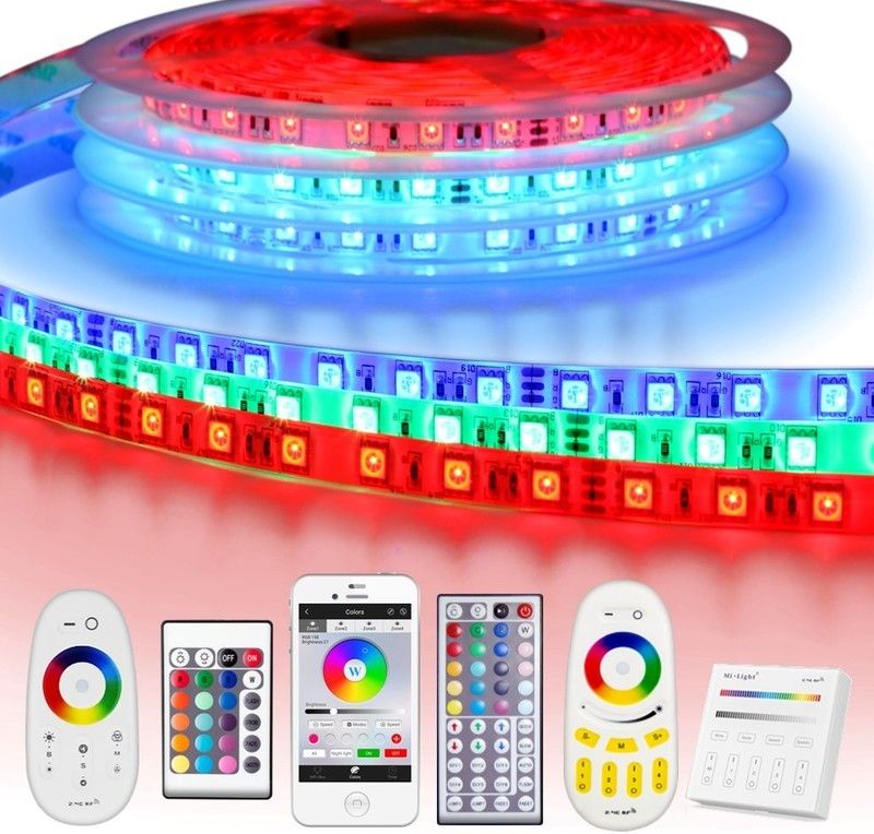 10 meter RGB led strip complete set 600 leds kopen? Bestel via