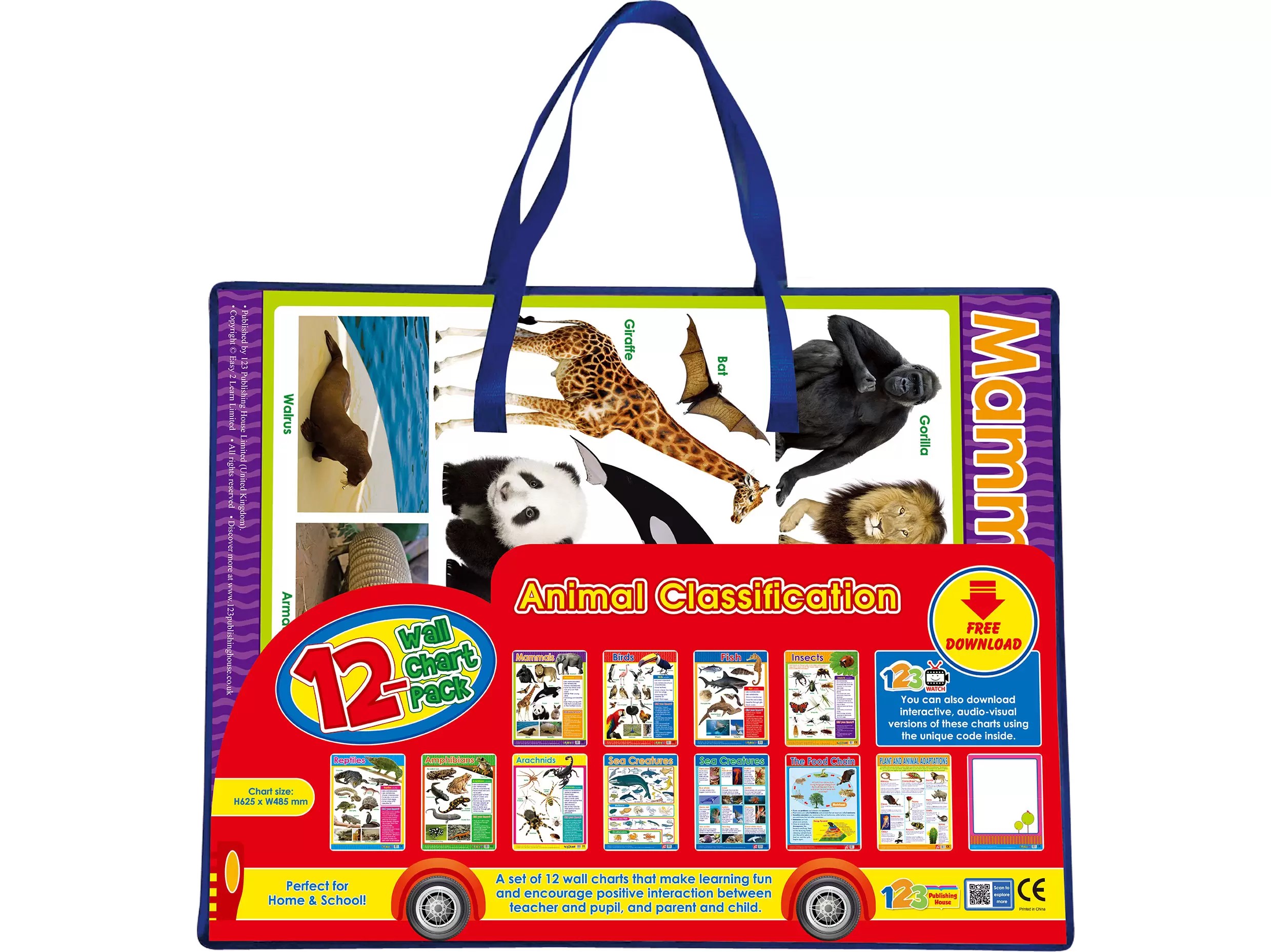 Animal Classification (12 Wall Charts) Educational Wall Chart Pack i