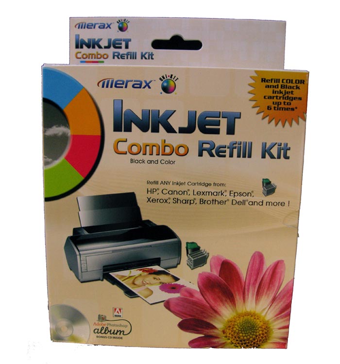 UniKit Inkjet Refill Kit 4 Color Value Pack > 123 Refills