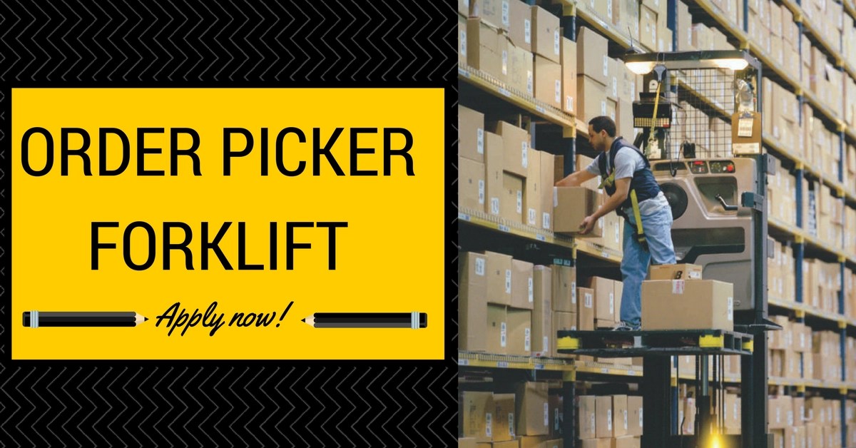 Order Picker Forklift License Order Picker Training Order Picker