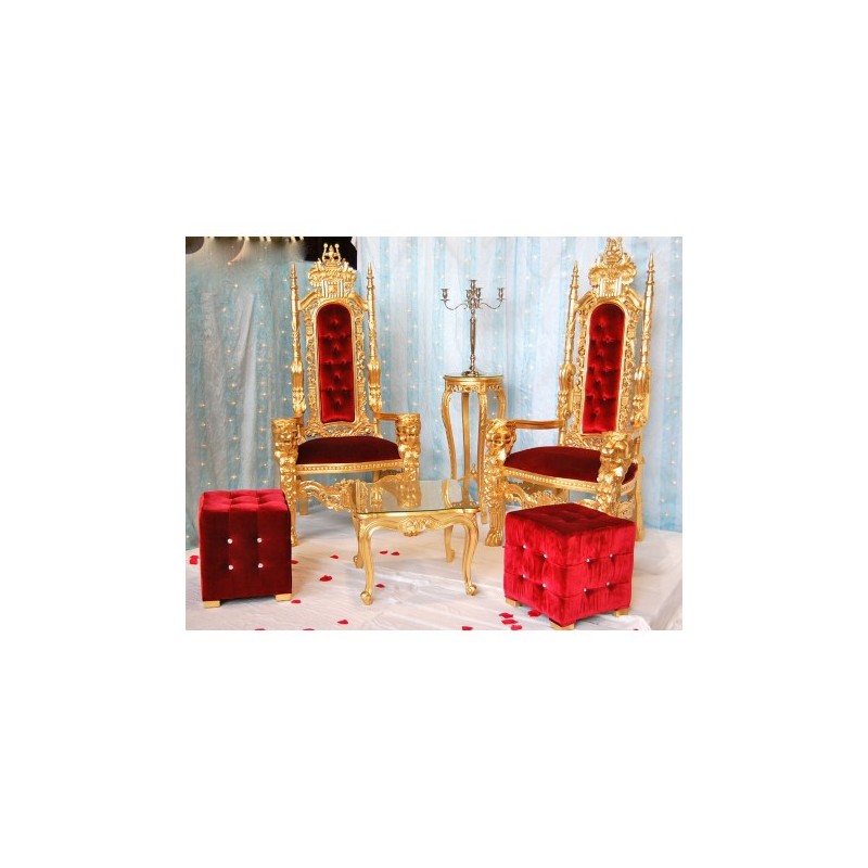 Baroque lion head throne for rent in Paris 126 Events