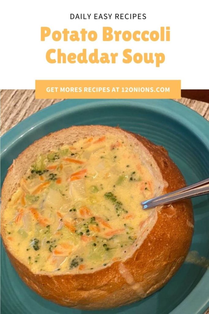 Potato Broccoli Cheddar Soup (Crockpot)