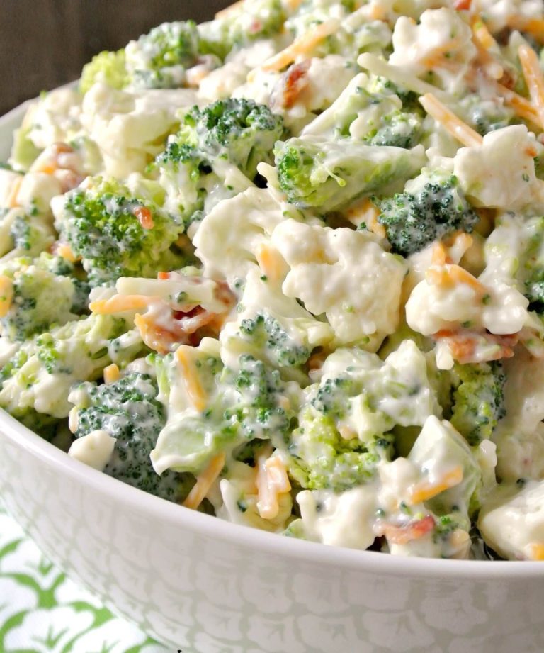 Best Cauliflower Mayonnaise with Salad