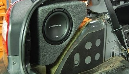 Audi A3, 8L (1996->2003) subwoofer box (stealth). AUDI.01 | Subwoofers