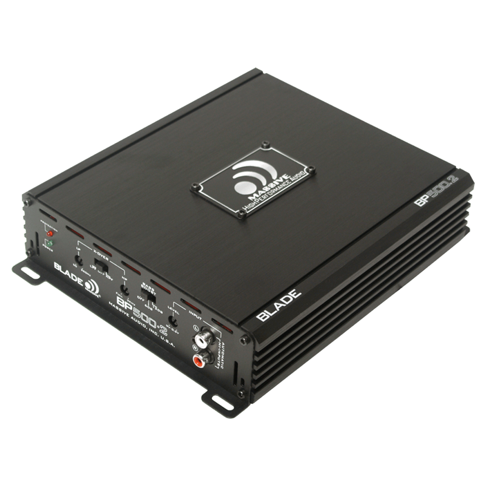 Massive Audio BP500.2V2 2 CHANNEL CLASS A/B AMPLIFIER – 12VolTronics.com