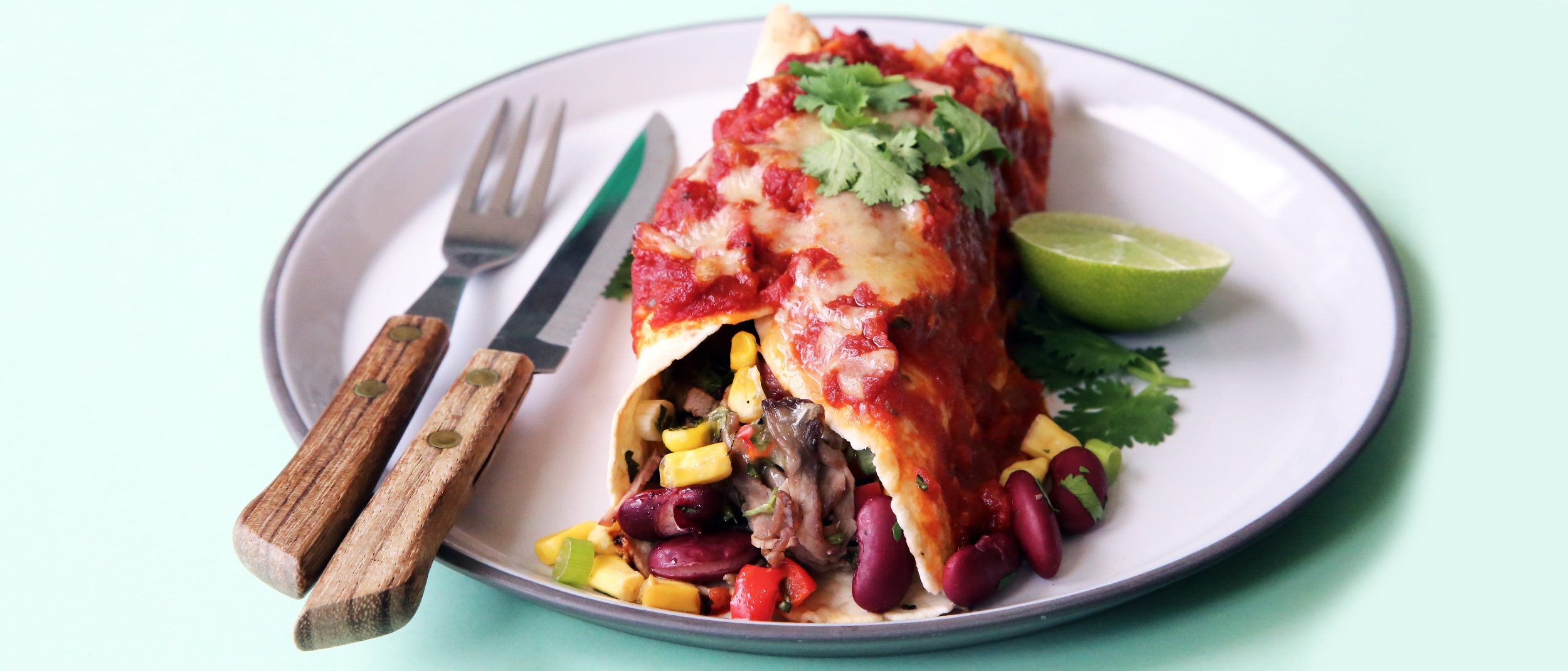 Free 12WBT Recipe Beef & Bean Burrito Bake