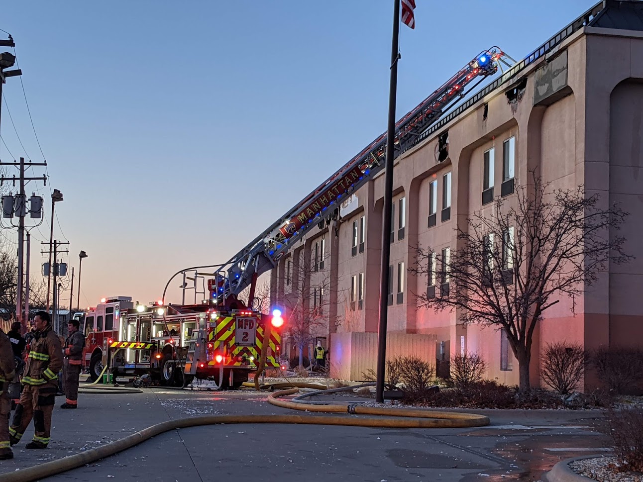 Significant damage to Hampton Inn due to fire News Radio KMAN