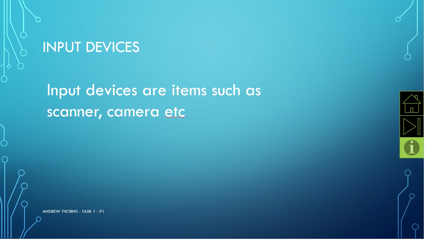 input devices 13athorns22