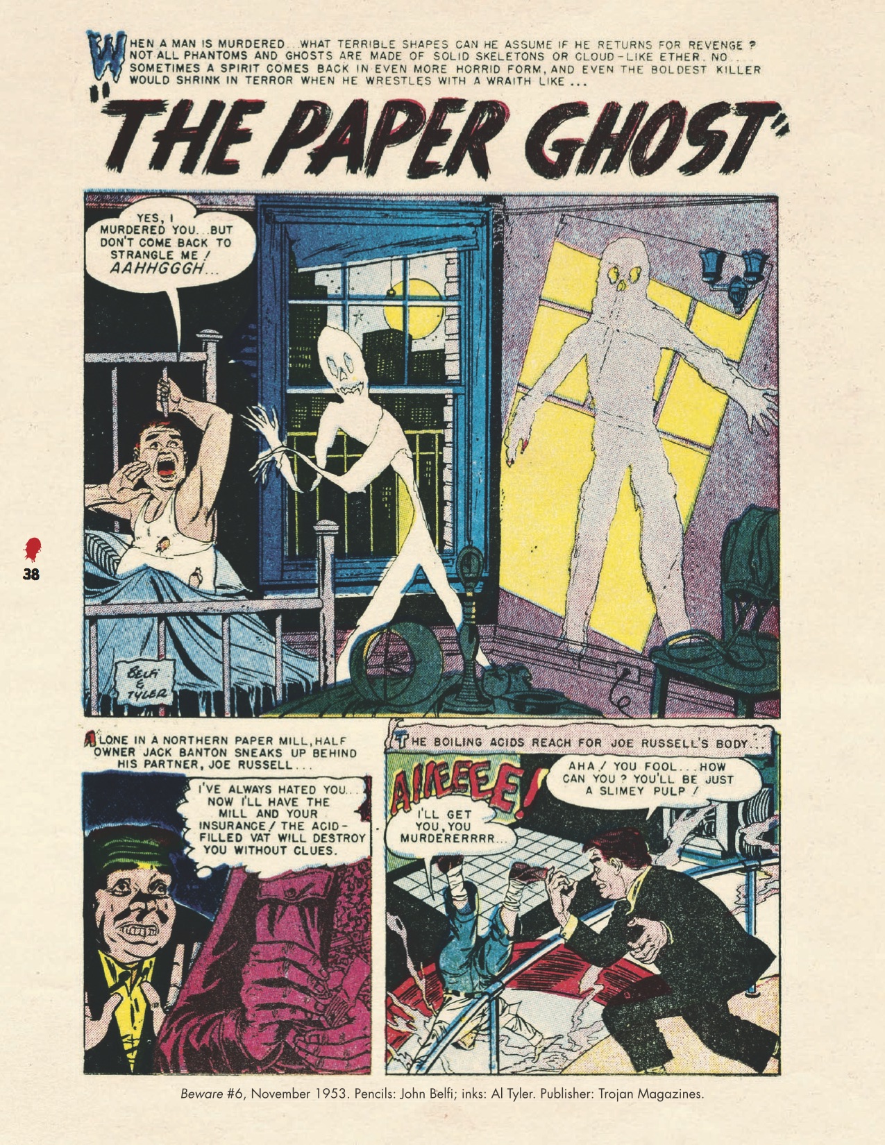 13 Insane Splash Pages from HAUNTED HORROR THE SCREAMING SKULLS 13th