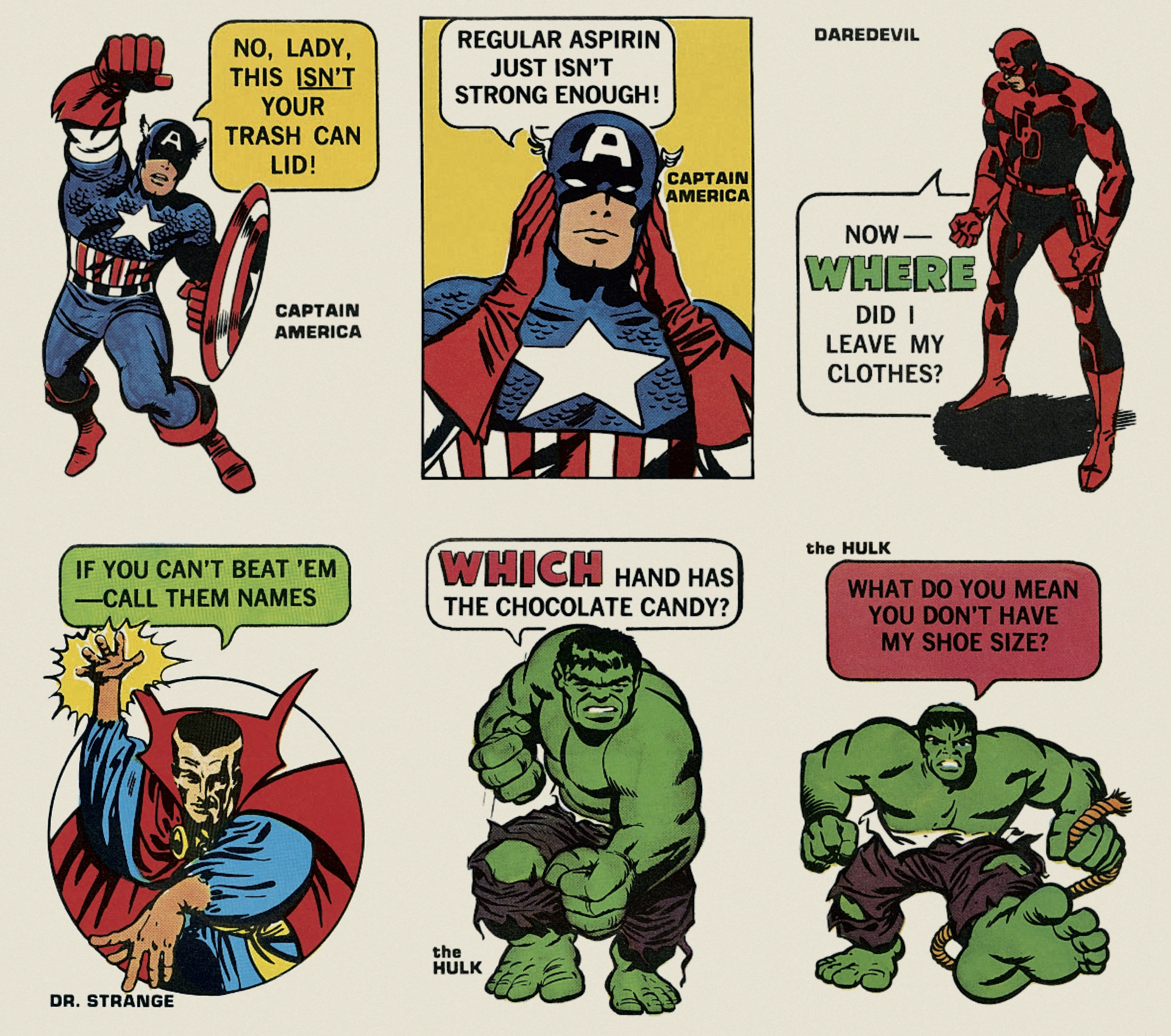 FAR OUT! MARVEL Reprints Classic Vintage Stickers From ’60s and ’70s