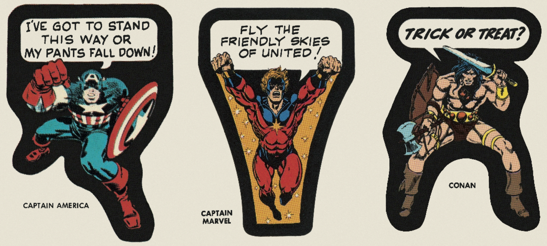 FAR OUT! MARVEL Reprints Classic Vintage Stickers From ’60s and ’70s