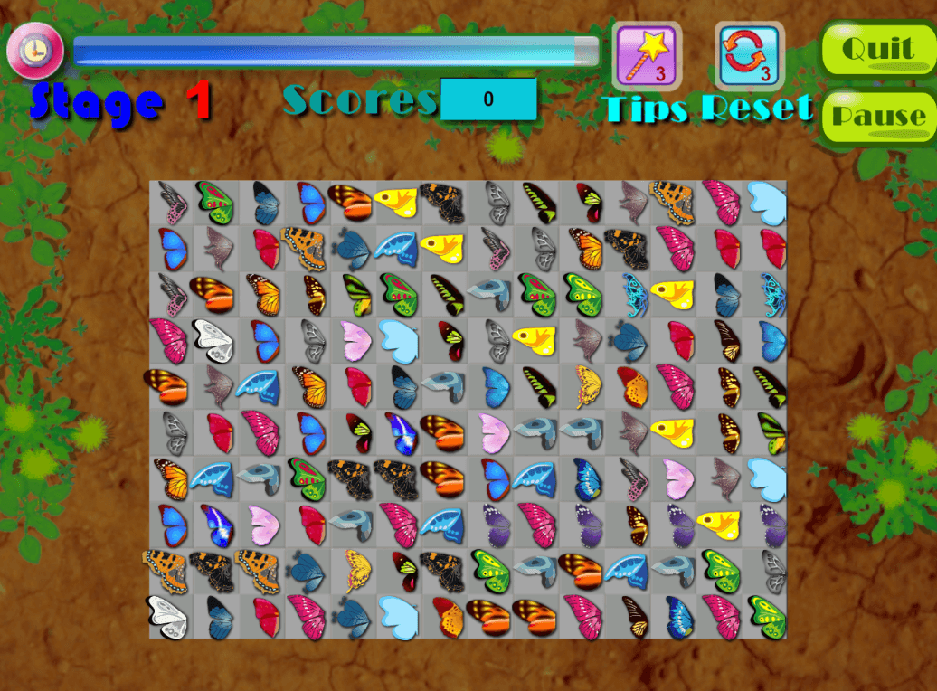 Butterfly Kyodai Play Mahjong Butterfly full screen online free