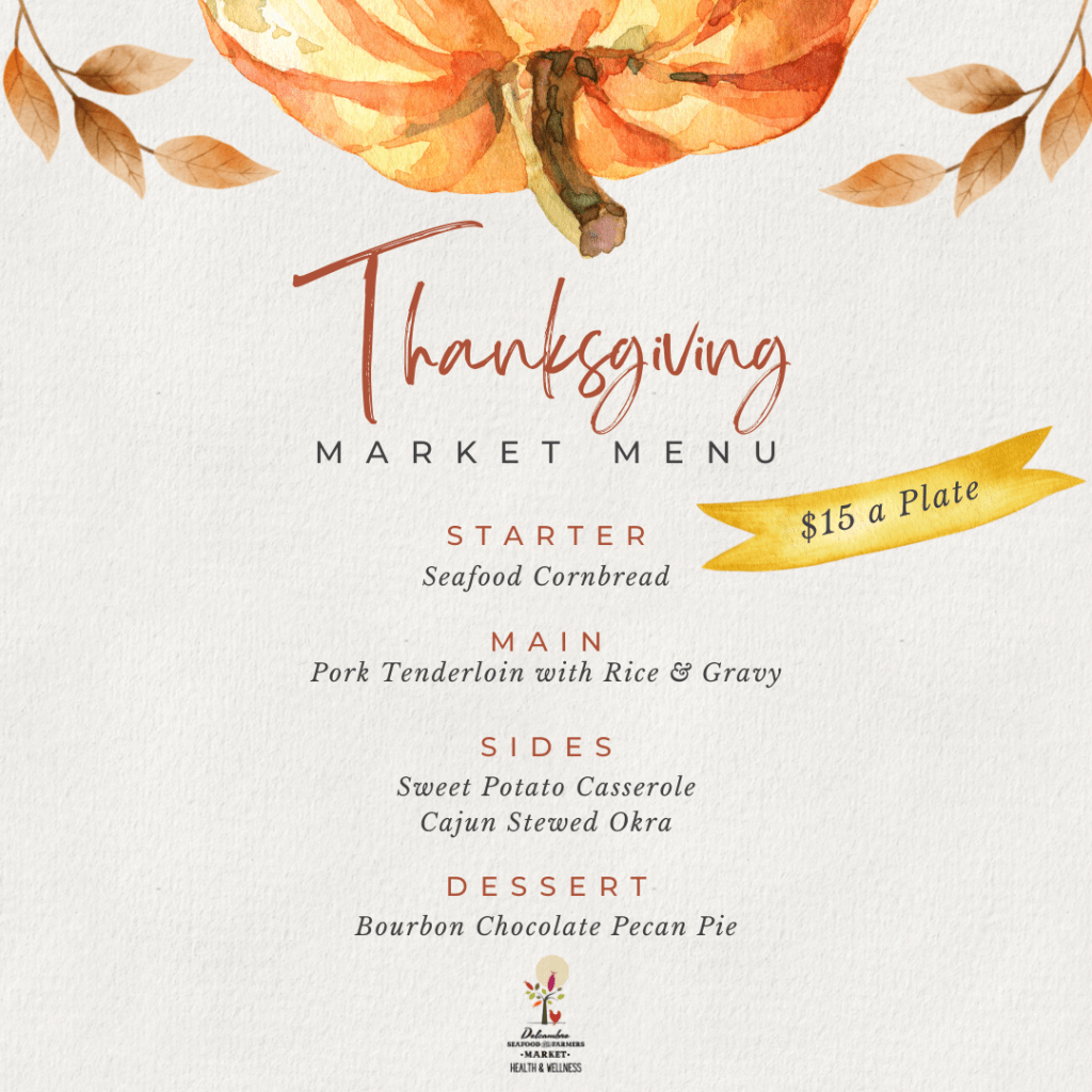 Thanksgiving Menu (Instagram Post (Square)) Delcambre Seafood and