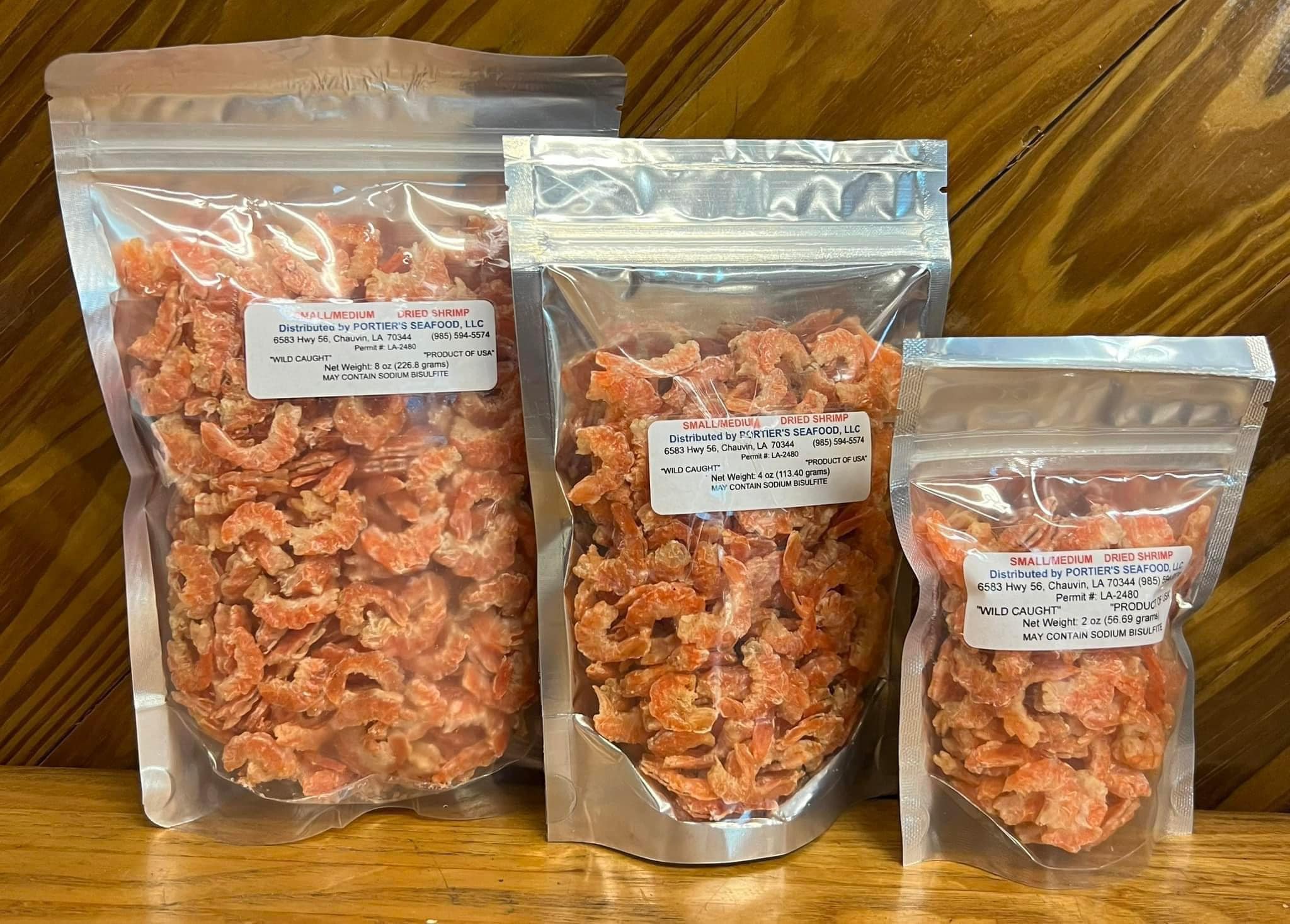 Dried Shrimp (2 oz) Delcambre Seafood and Farmers Market