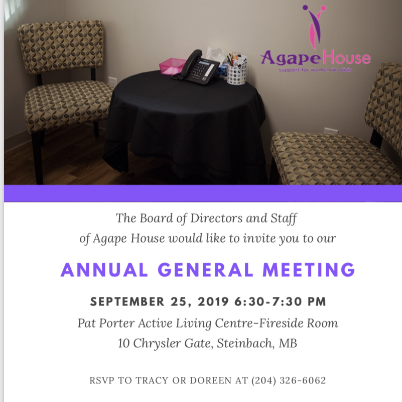 Agape House AGM Agape House