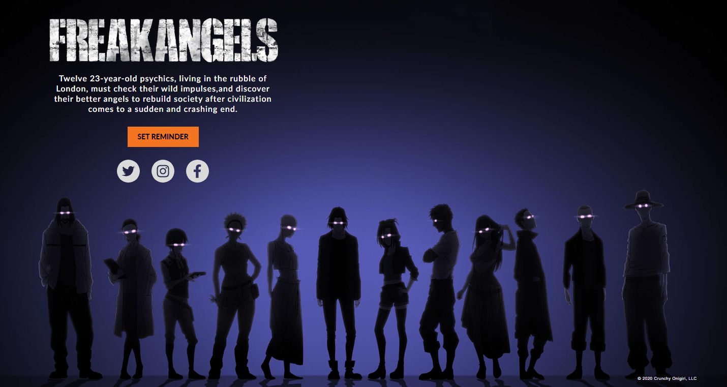 FREAKANGELS Adapted For Animation At Crunchyroll WARREN ELLIS LTD