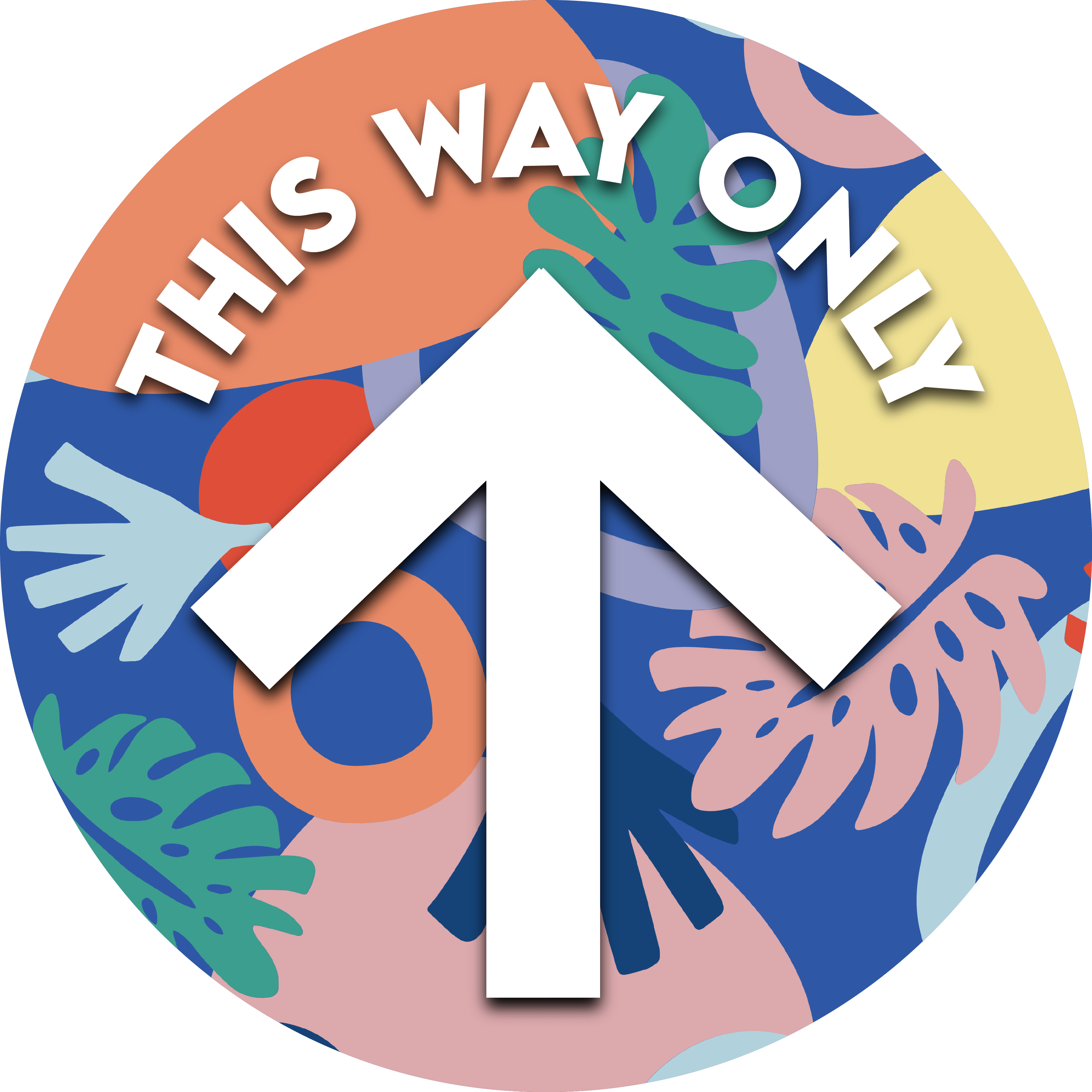 Floor Stickers One Way