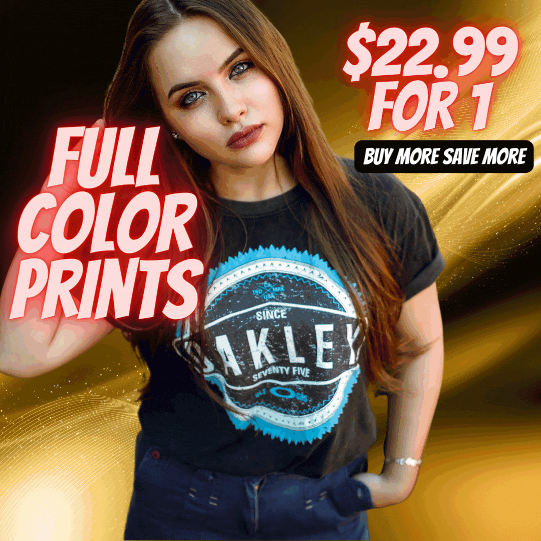 Full Color Digitally Printed Shirts Online Only Custom TShirts