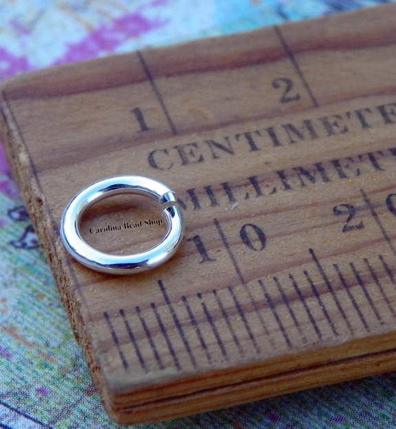 8mm 16ga Hard Snap Open Jump Rings