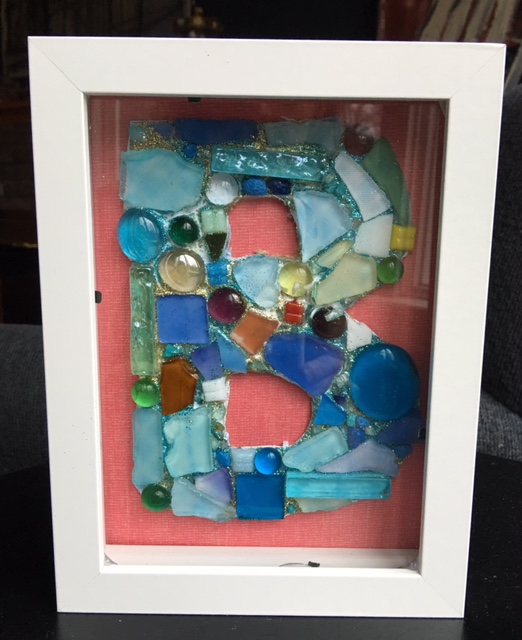 Mosaic Letter Shadow Box