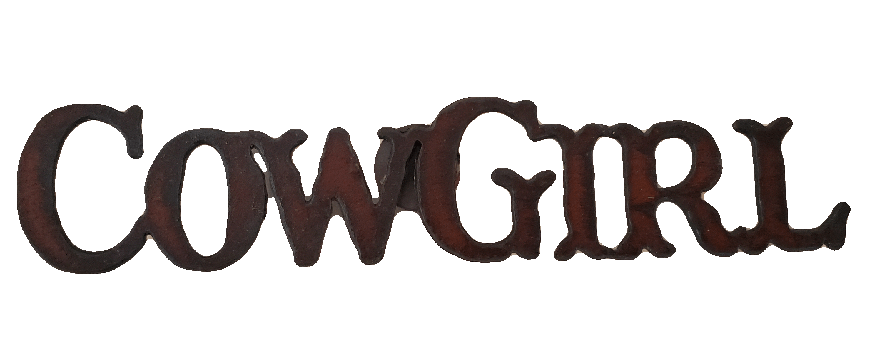 Rustic Metal Cowgirl Big Black Horse, LLC