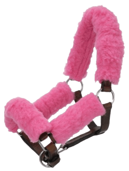 Tough1 Miniature Horse Fleece Halter Kit Four Piece Big Black