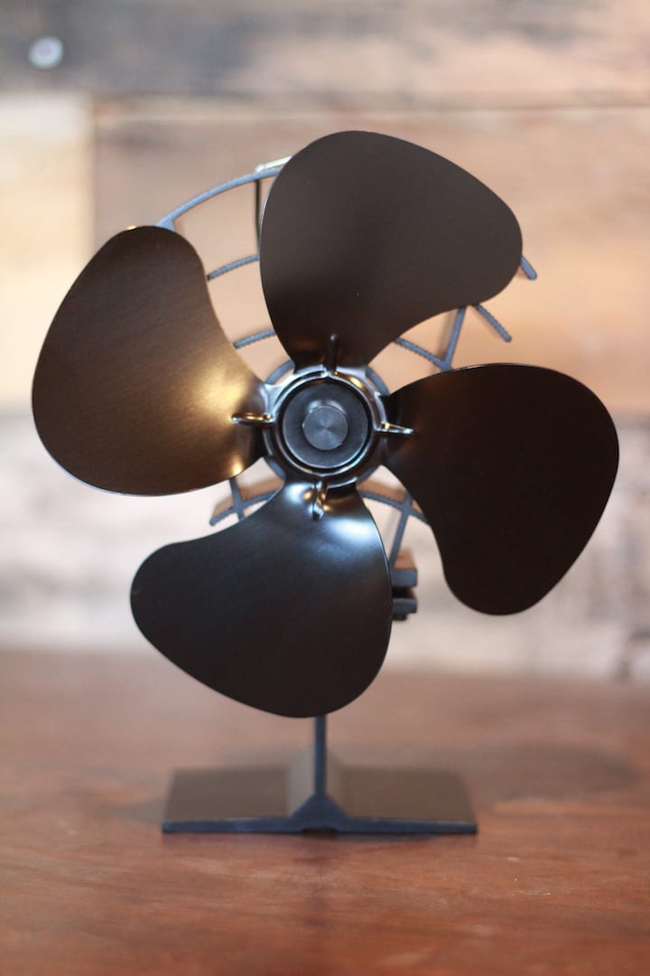 Heat Powered Stove Fan 180CFM Tiny Wood Stove
