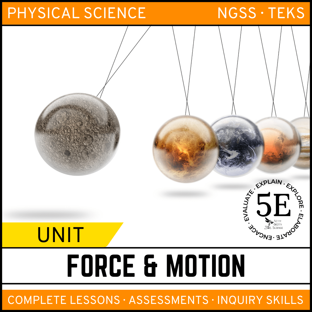 Force and Motion Unit 5E Model Nitty Gritty Science