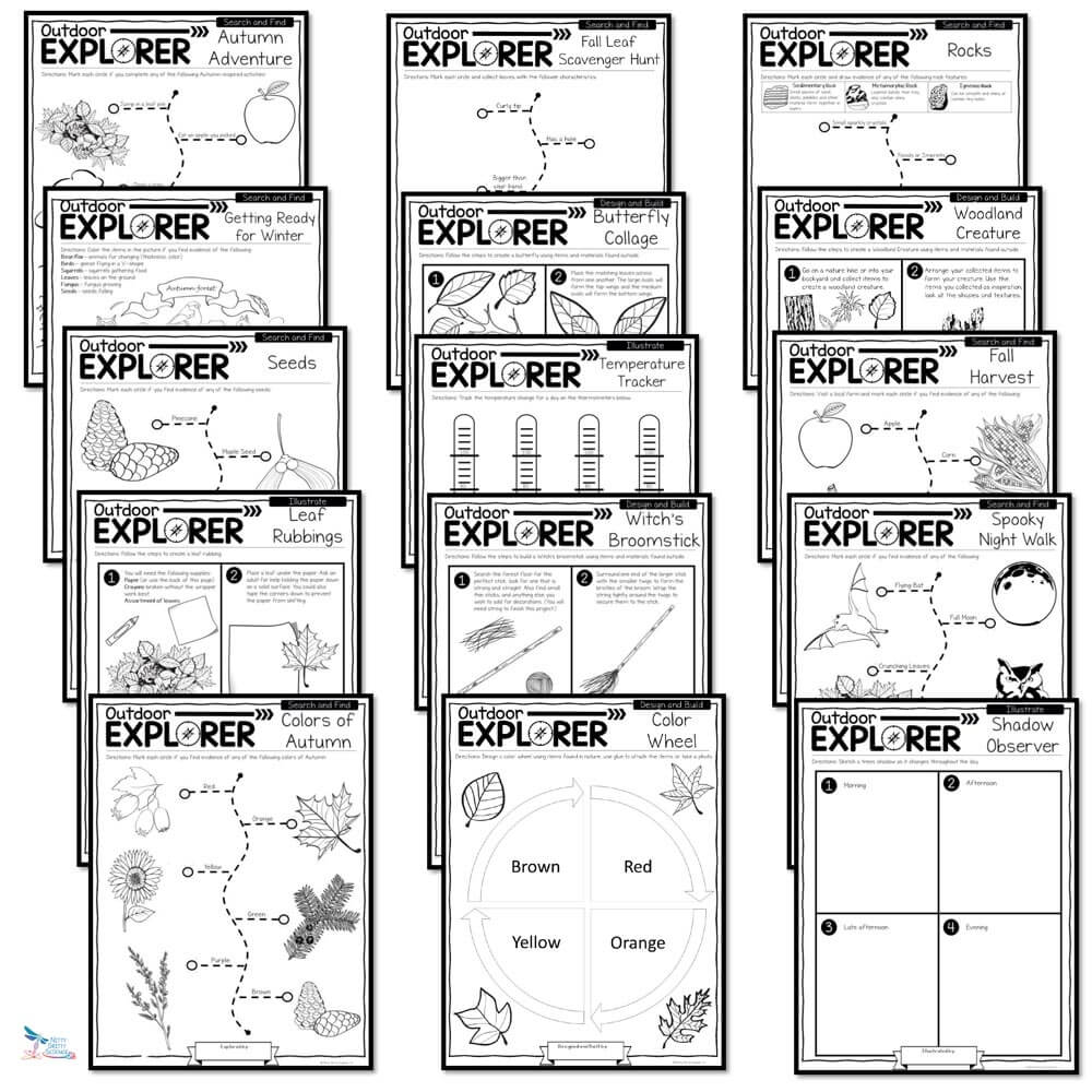 Outdoor Explorer FALL Activities Nitty Gritty Science