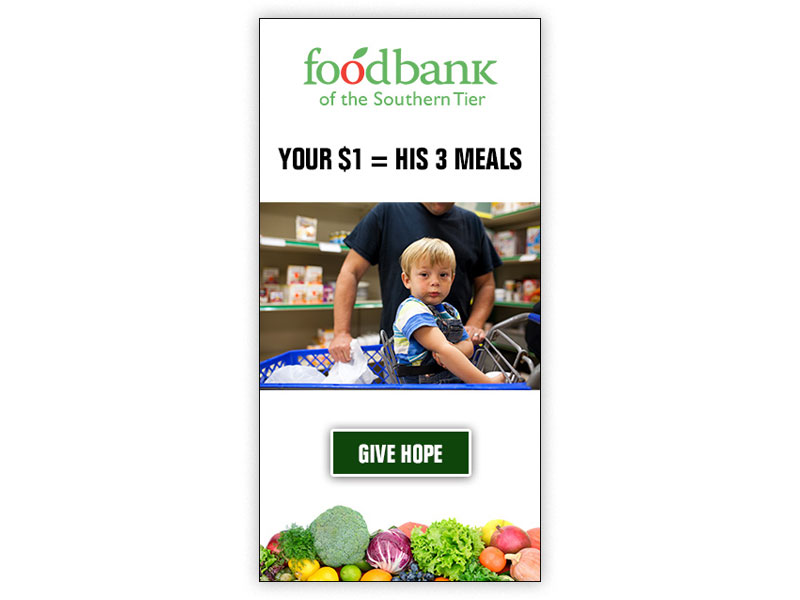 Food Bank Digital Ads Riger Marketing Communications PR, Media