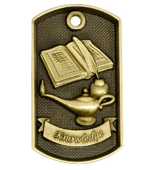 Knowledge Medal Dog Tag TrophyCentre