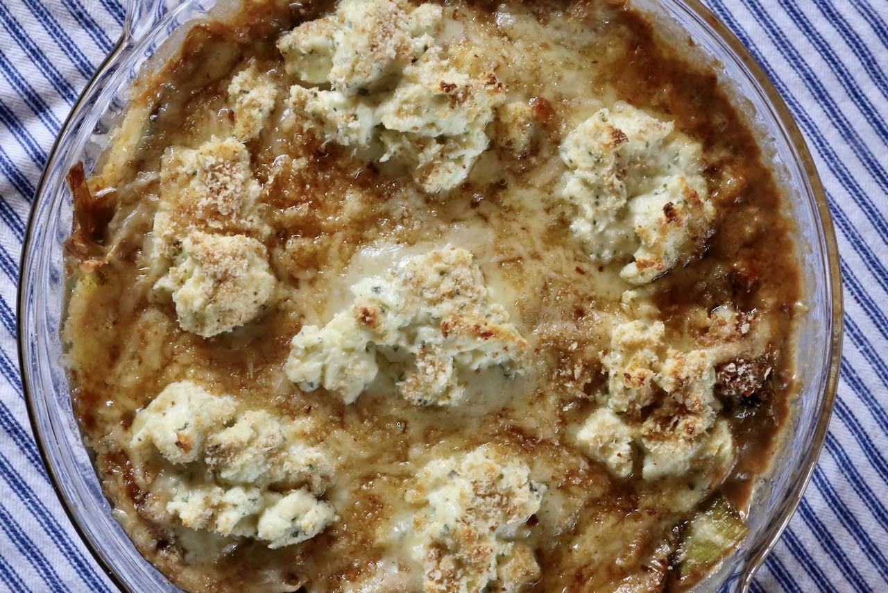 Leeks in Cheese Sauce Easy Cheesy Leeks Recipe dobbernationLOVES