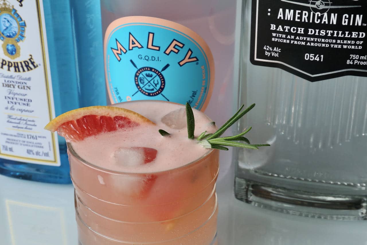 Malfy Grapefruit Gin & Rosemary Cocktail Drink Recipe