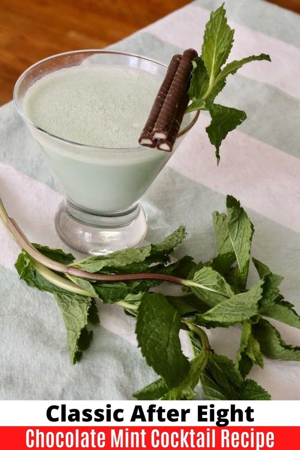 Mint Chocolate After Eight Cocktail Drink Recipe dobbernationLOVES