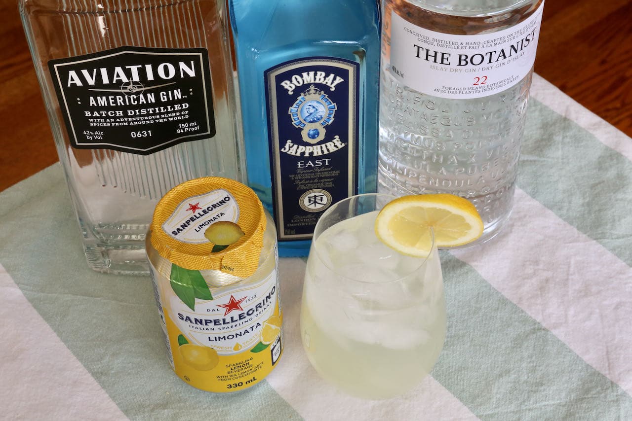 Sparkling Gin and Lemonade Cocktail Drink Recipe dobbernationLOVES