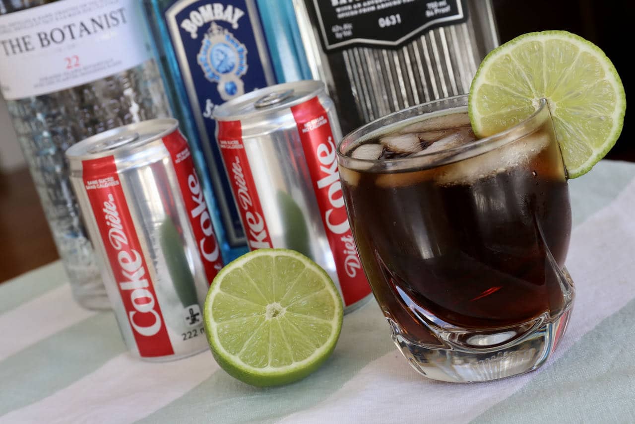 Easy Gin and Coke Cocktail Drink Recipe dobbernationLOVES