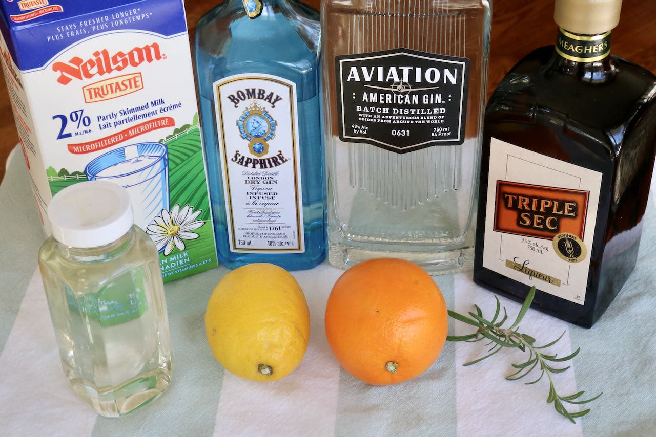 Clarified Gin and Milk Punch Cocktail Recipe dobbernationLOVES
