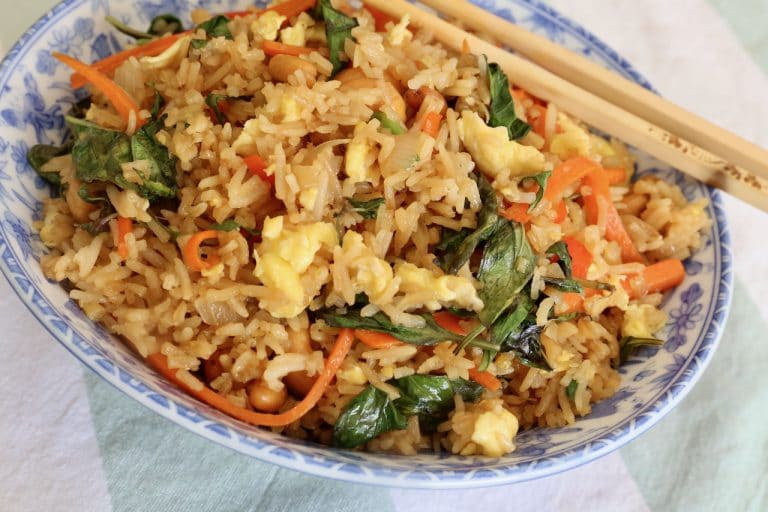 Spicy Thai Basil Fried Rice Recipe dobbernationLOVES