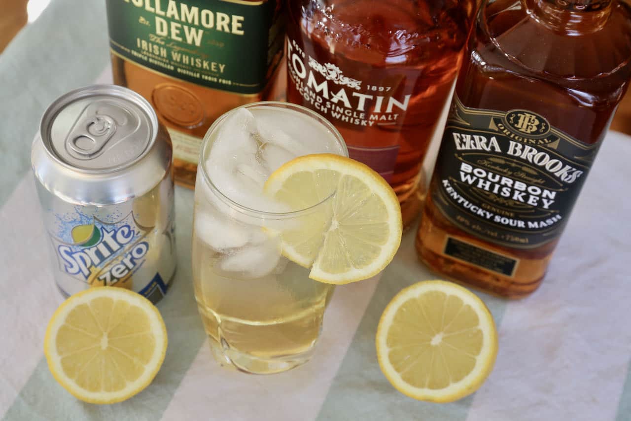 Easy Whiskey and Sprite Cocktail Drink Recipe dobbernationLOVES