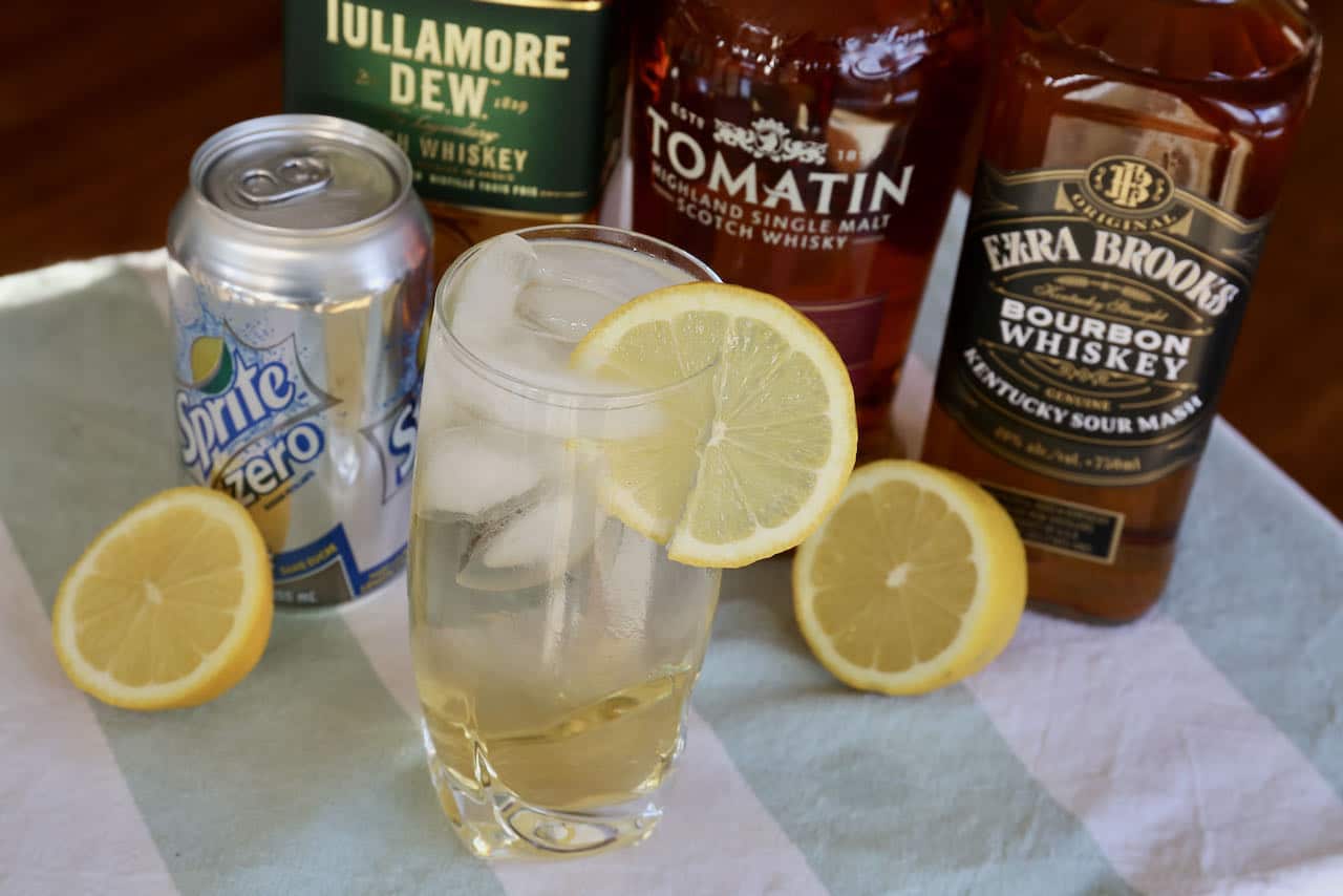 Easy Whiskey and Sprite Cocktail Drink Recipe dobbernationLOVES