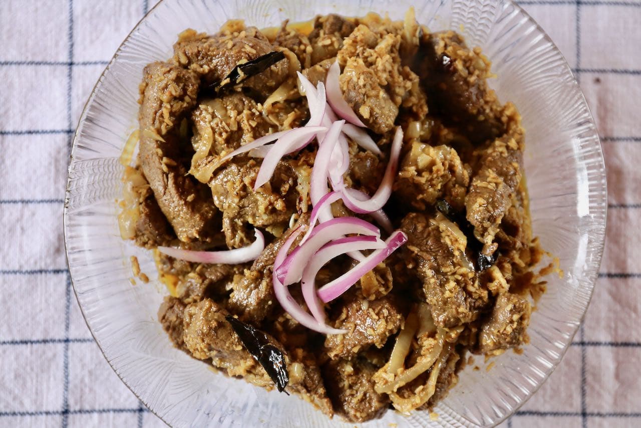 Tender Kerala Style Ularthiyathu Beef Fry Recipe dobbernationLOVES