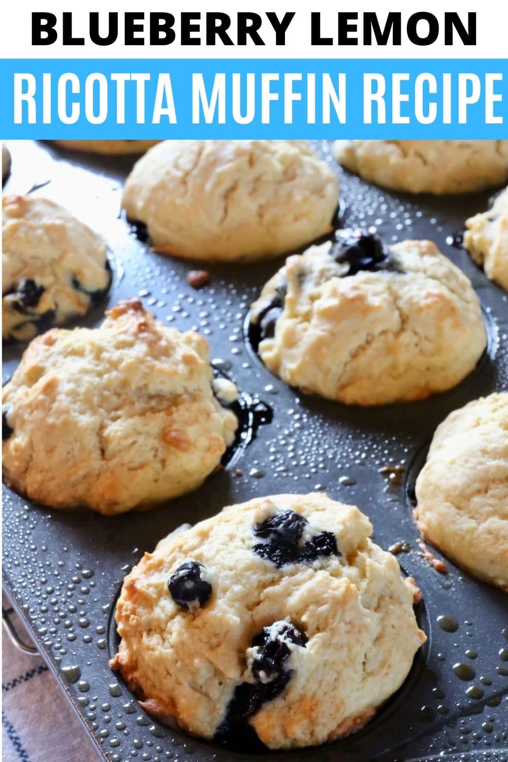 Blueberry Lemon Ricotta Cheese Muffins Recipe